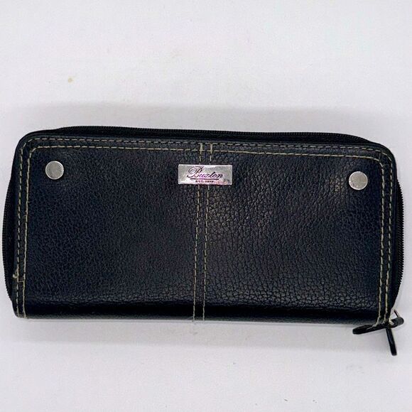 Buxton Black Leather Wallet - Picture 1 of 10